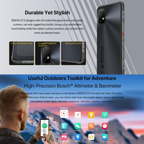 Umidigi Bison GT2 Rugged Phone 8GB+128GB Grey