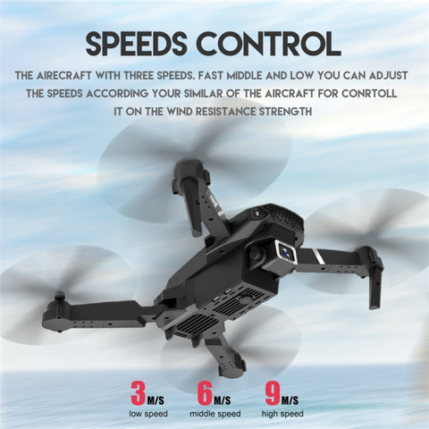 LS-E525 Single Camera Mini Foldable Quadcopter Drone White (1080P)