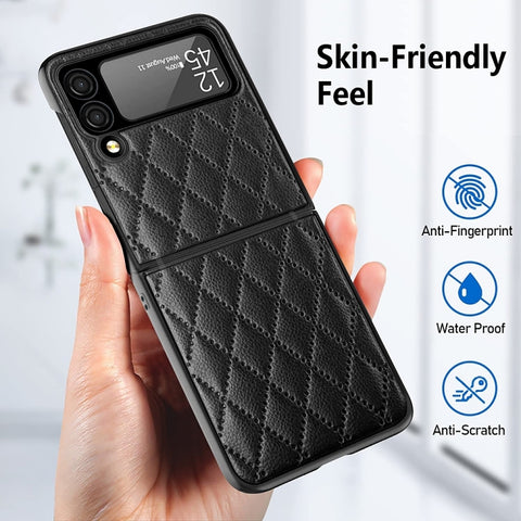 Samsung Galaxy Z Flip 4 5G Diamond Lattice Hinge Phone Case