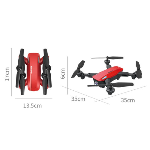 Dual-Camera Folding Four-Axis Aerial Photography 4K Drone Black (1080P)
