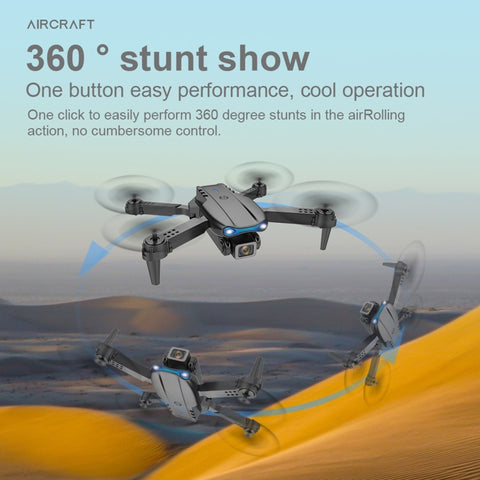 E99 Max 2.4G WiFi Foldable Dual Camera 4K HD Quadcopter Children Drone