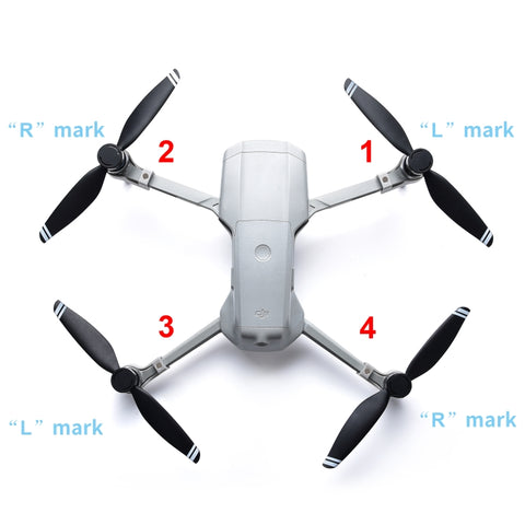 STARTRC 1 Pair Foldable Color LED DIY Flash Editable Word Lamp Propellers For DJI Mavic Air 2
