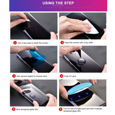 Samsung Galaxy S22 Ultra 5G UV Liquid Curved Full Glue Tempered Glass Film