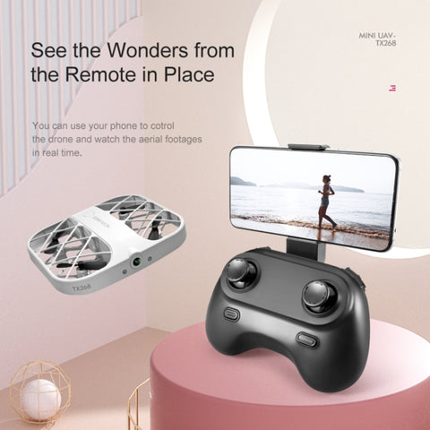 JJR/C H107 4K Grid Mini Pocket Small Quadcopter Drone White