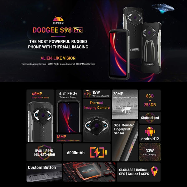 Doogee S98 Pro with thermal imaging and night vision