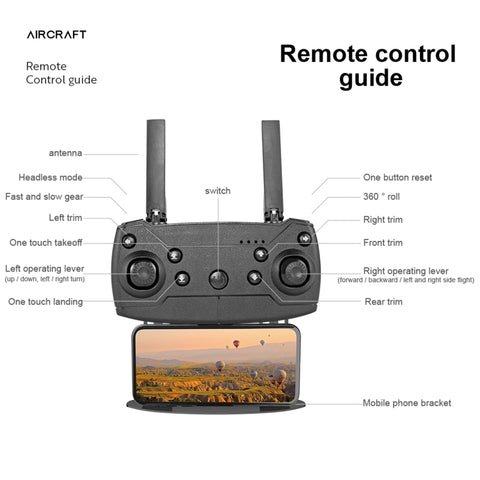 E99 Max 2.4G WiFi Foldable Dual Camera 4K HD Quadcopter Children Drone
