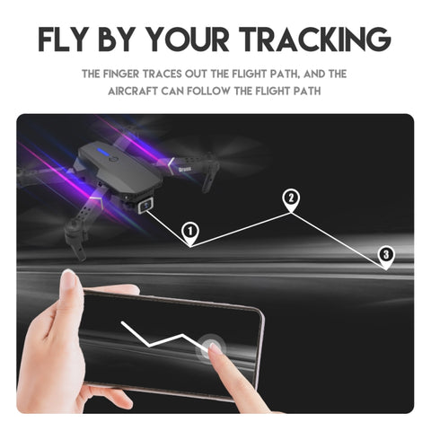LS-E525 Pro 4K Single HD Camera Three-sided Obstacle Avoidance Mini Foldable Quadcopter Drone Black