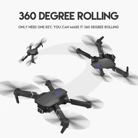 LS-E525 Single Camera Mini Foldable Quadcopter Drone White (1080P)