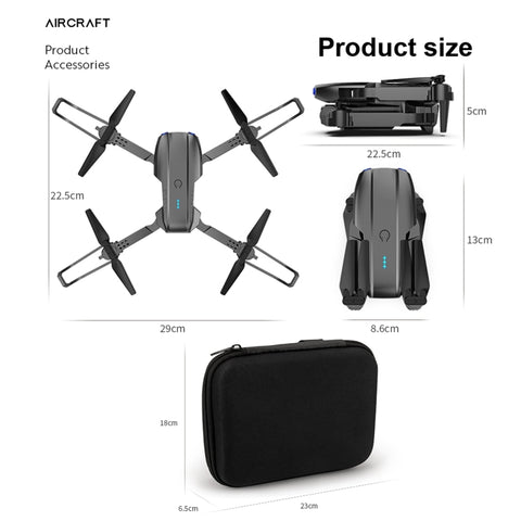E99 Max 2.4G WiFi Foldable Dual Camera 4K HD Quadcopter Children Drone