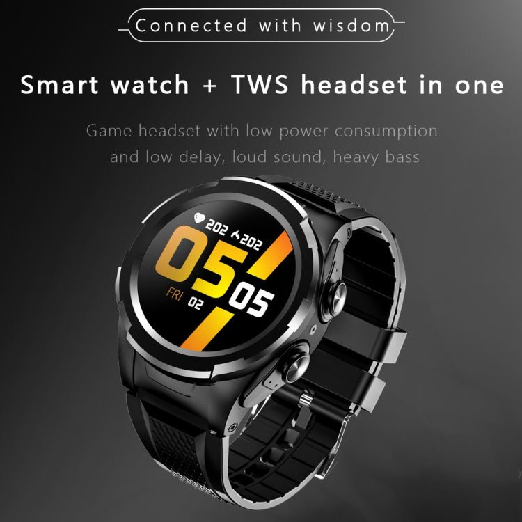 F6 1.28 inch IPS Screen 2 in 1 Bluetooth Earphone Smartwatch