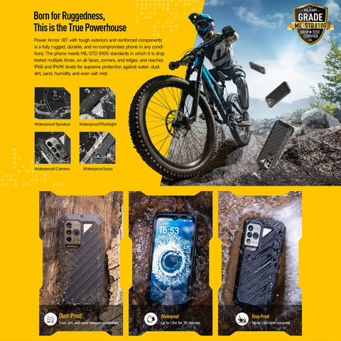 Ulefone Power Armor 18T Rugged Phone Thermal Imaging Camera Dual SIM 12GB+256GB (Global Version)