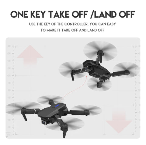 LS-E525 Pro 4K Single HD Camera Three-sided Obstacle Avoidance Mini Foldable Quadcopter Drone Black