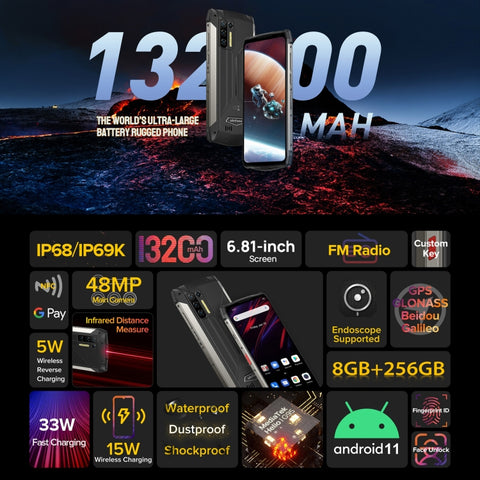 Ulefone Armor 13 Rugged Phone 8GB+256GB