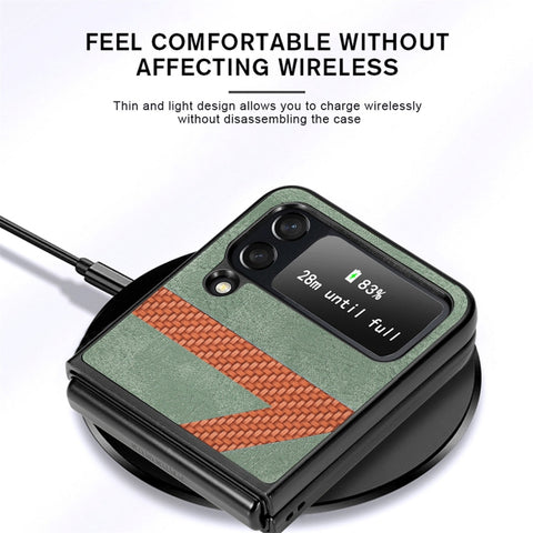 Samsung Galaxy Z Flip 4 Z Shape Fiber Folding Phone Case