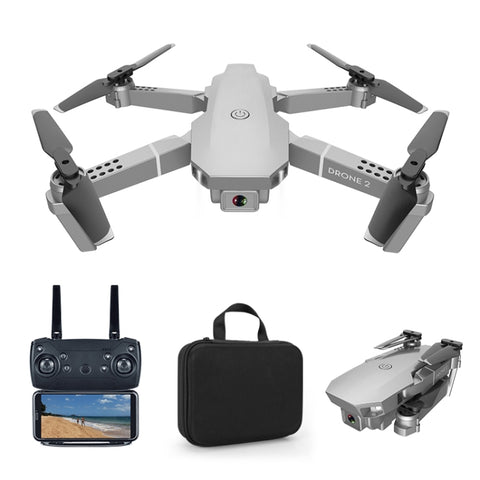 E68 Pro Foldable Quadcopter Drone Grey (1080P)
