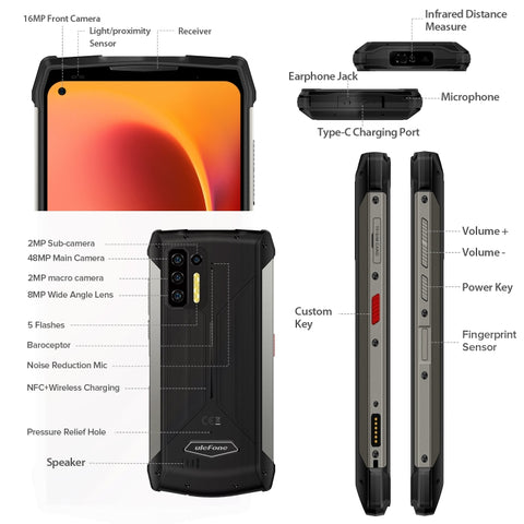 Ulefone Armor 13 Rugged Phone 8GB+256GB