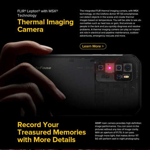 Ulefone Armor 11T 5G Rugged Phone 8GB+256GB