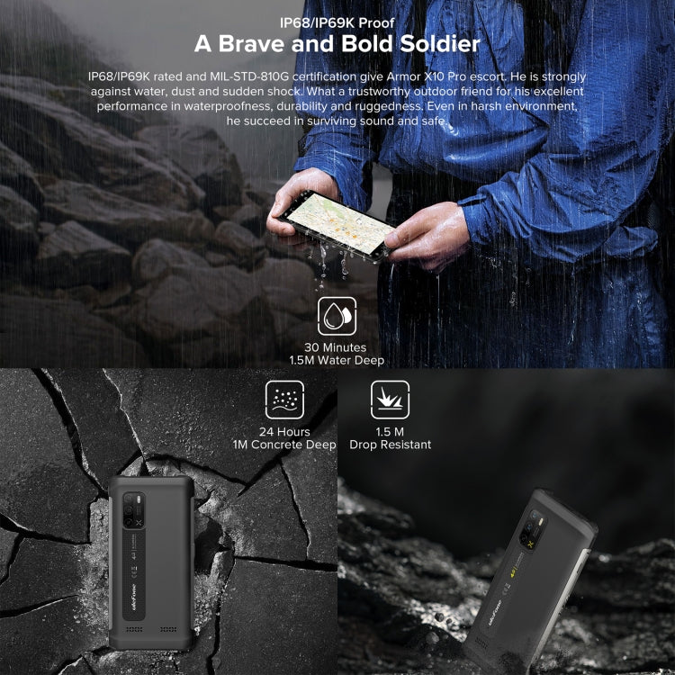 Ulefone Armor X10 Pro Rugged Phone 4GB+64GB