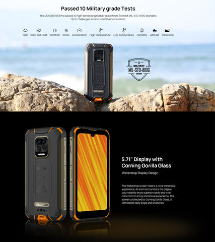 DOOGEE S59 Pro Rugged Phone 4GB+128GB