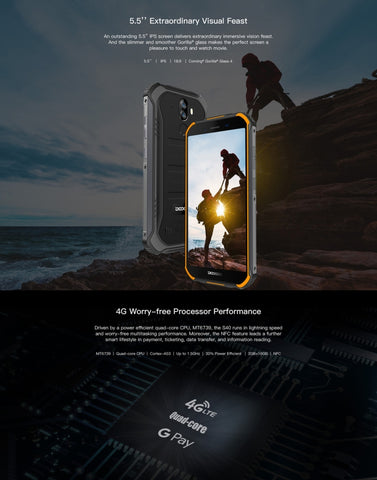 DOOGEE S40 Rugged Phone 3GB+32GB