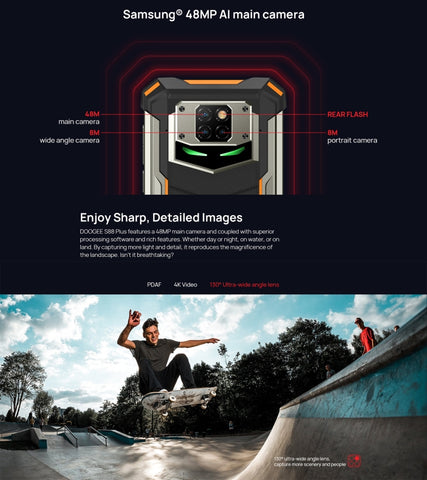 DOOGEE S88 Plus Rugged Phone 8GB+128GB