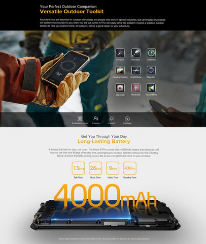 Ulefone Armor X7 Pro Rugged Phone 4GB+32GB