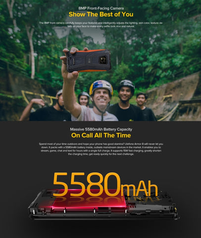 Ulefone Armor 8 Rugged Phone 4GB+64GB