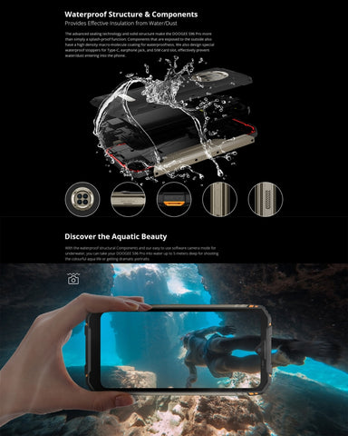 DOOGEE S96 Pro Triple Proofing Rugged Phone 8GB+128GB