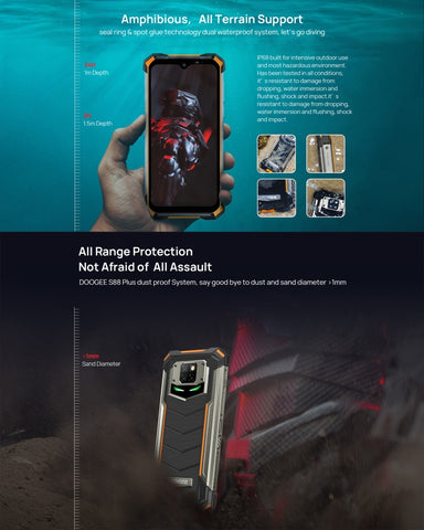 DOOGEE S88 Plus Rugged Phone 8GB+128GB