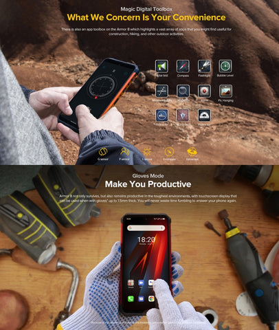 Ulefone Armor 8 Rugged Phone 4GB+64GB