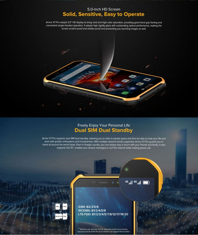 Ulefone Armor X7 Pro Rugged Phone 4GB+32GB