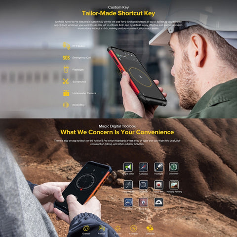 Ulefone Armor 8 Pro Rugged Phone 8GB+128GB