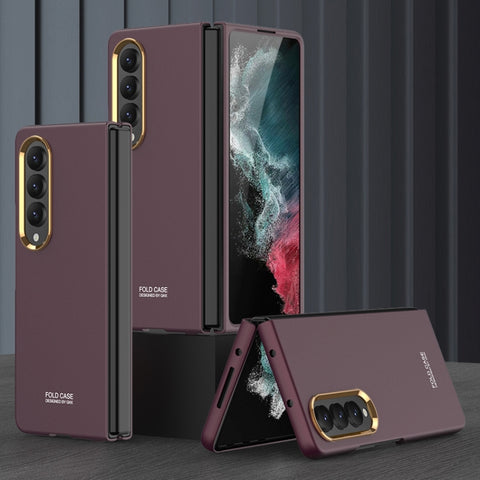Samsung Galaxy Z Fold 4 5G Ultra-thin Electroplating Lens Frame Phone Case