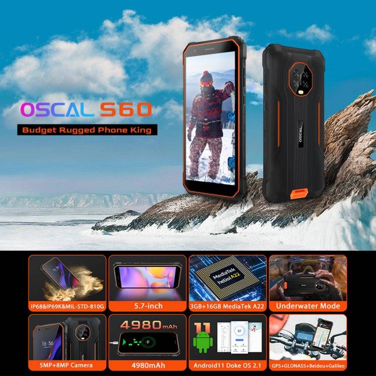 Blackview OSCAL S60 Rugged Phone 3GB+16GB