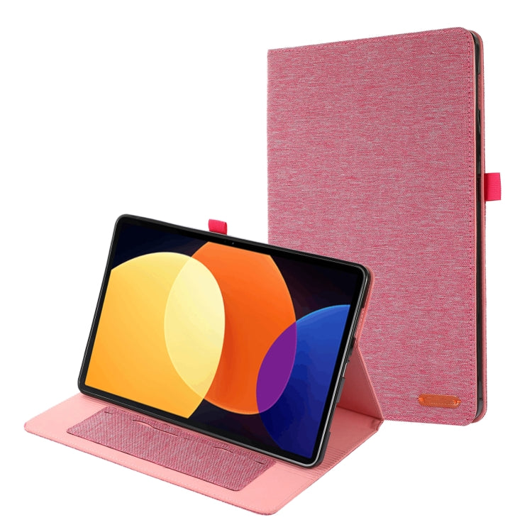 Xiaomi Pad 5 Pro 12.4 inch Fabric Flip Leather Tablet Case