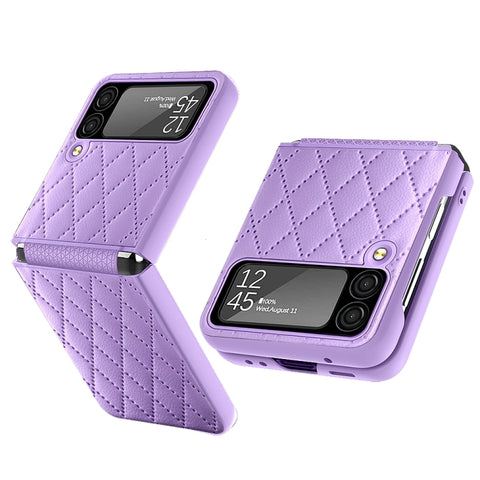 Samsung Galaxy Z Flip 4 5G Diamond Lattice Hinge Phone Case