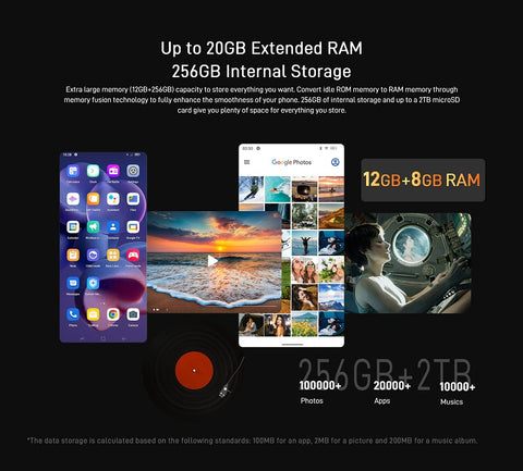 DOOGEE V Max Rugged Phone 20GB+256GB
